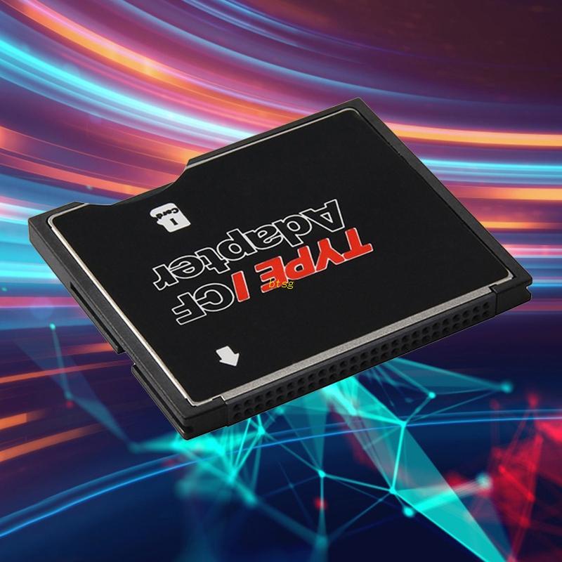 Btsg Professional Memory Card Adapter Single SDHC SDXC TF to CF Card Adapter Untuk Kamera Tipe I Konverter Kartu