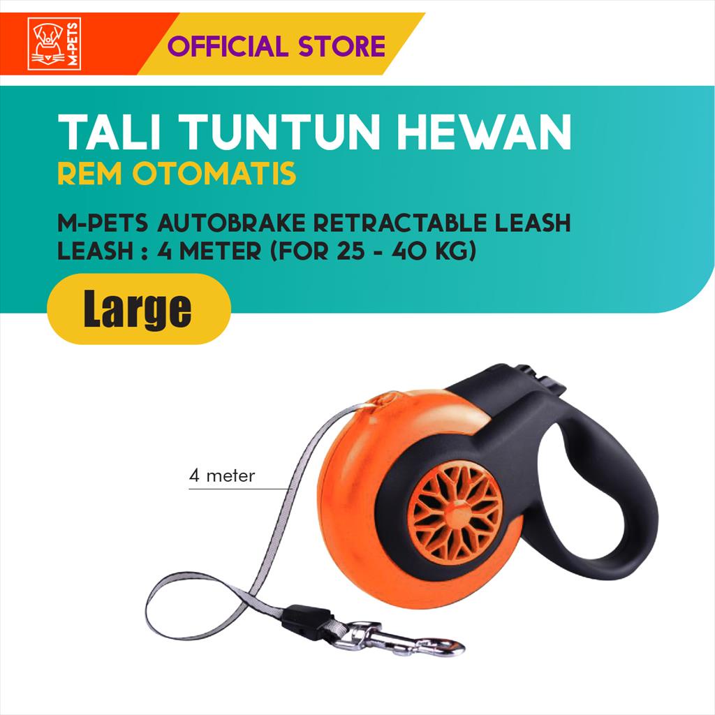 M-Pets Autobrake Retractable Leash Large / Tali Tuntun Anjing Kucing