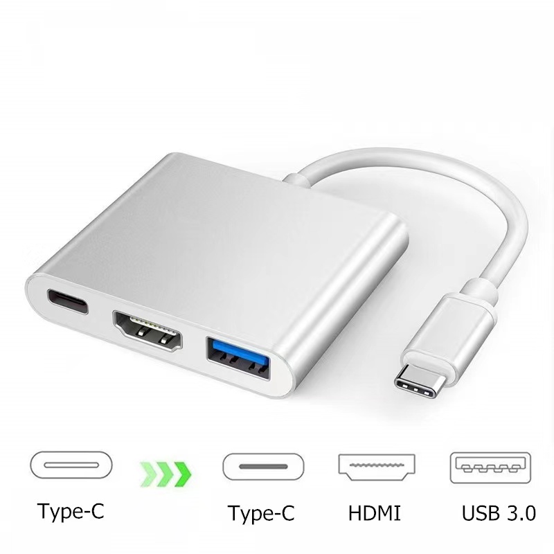 type c to usb hub/TYPE -C TO HDMI  ADAPTER/TYPE-C To HDMI Converter Adapter For MacBook Laptop Usb C