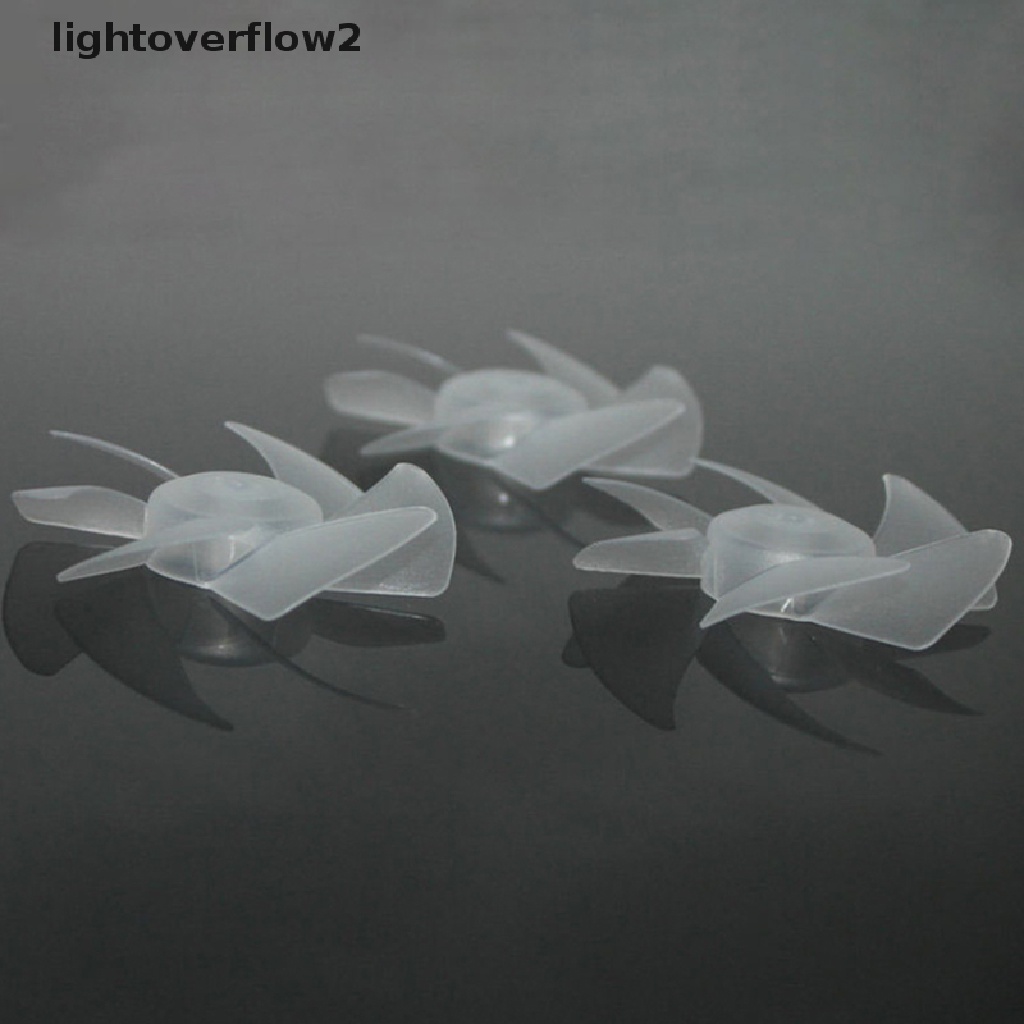 [lightoverflow2] Small Power Mini Plastic Fan Blade six Leaves For Hairdryer Motor Propeller [ID]