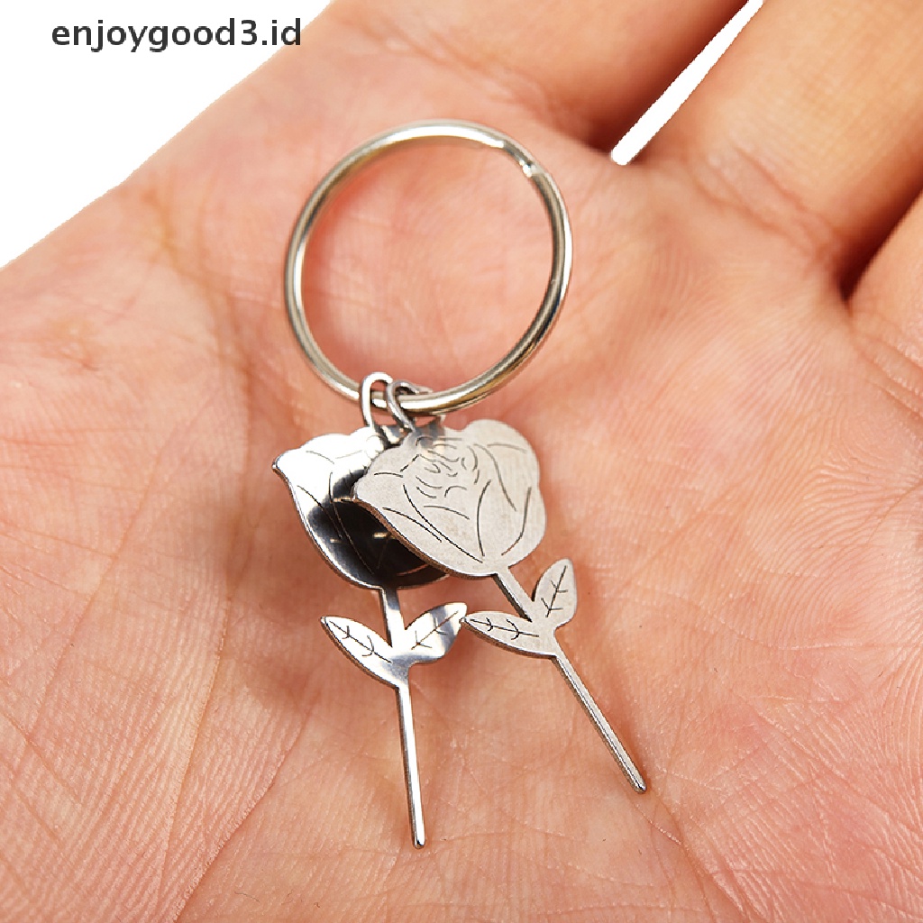 【Rready Stock】 2Pcs/Set Rose Shape Stainless Steel  for Smartphone Universal Thimble （ID）