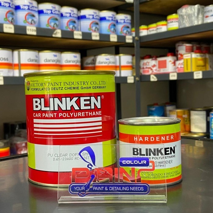 BLINKEN PU Clear Doff SMK N + Hardener 1L Pernish Blinken Semi Doff