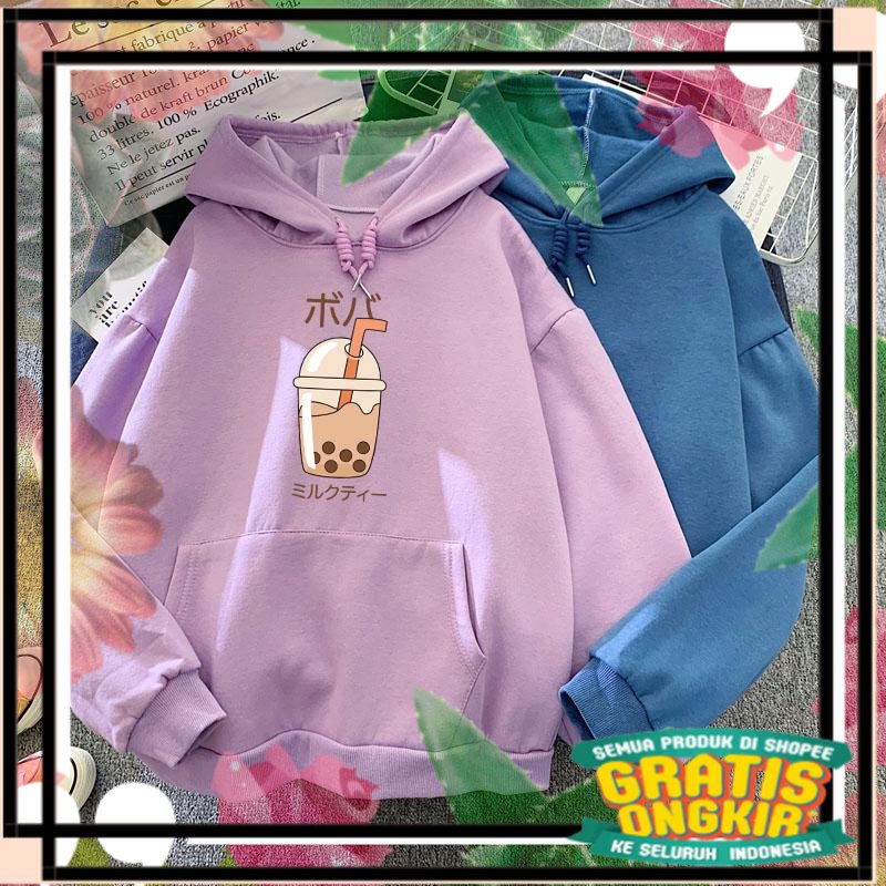 BANDUNG JKT Hoodie sweater Oversize wanita jaket cewek bangan tebal lembut ori kekinian / nevy