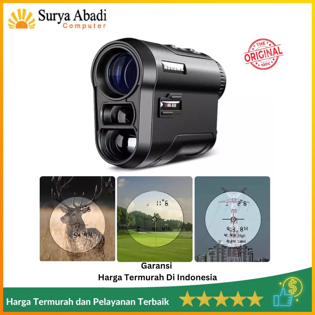 Nohawk Laser Range Finder Teropong Pengukur Jarak NK-600 Rangefinder