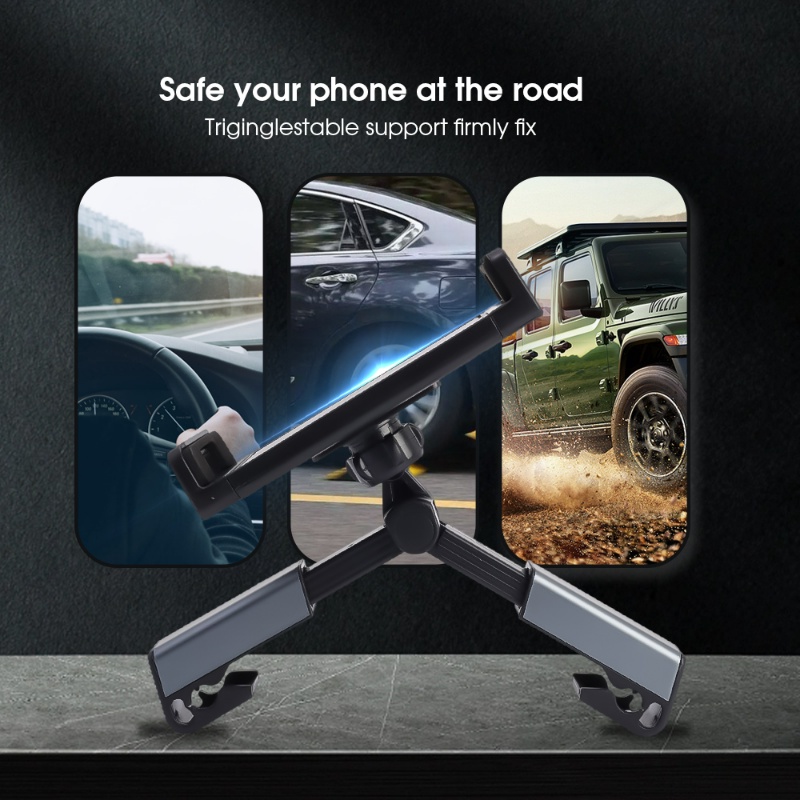 Sandaran Kepala Mobil Portabel Dipasang ABS Dudukan Handphone/Kreatif360° Stand Tablet Dudukan Otomotif Rotatable/Bracket Phones Universal Vehicle Stretchable