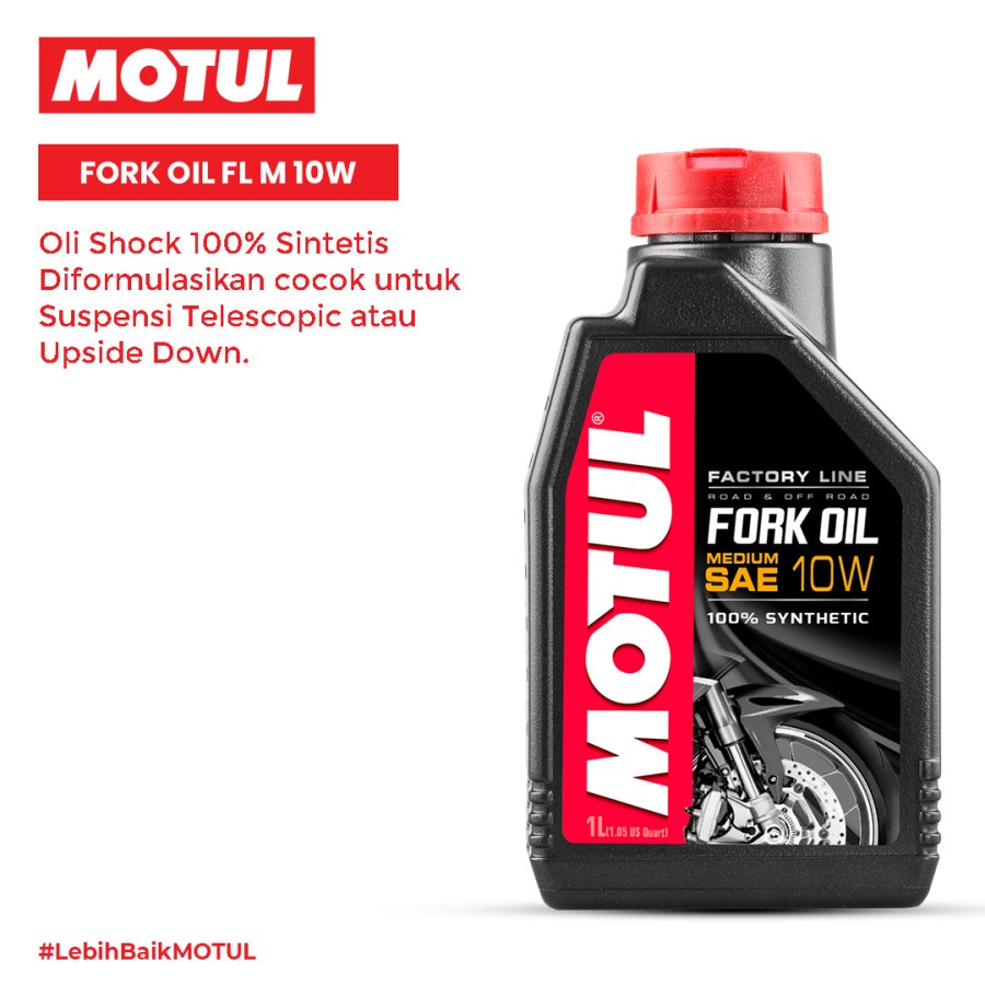 Oli Sok Shock Depan Motul 10W40 Sintetis 1L