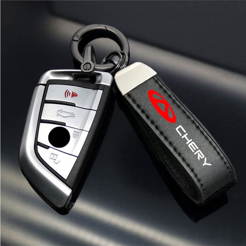 Nissan Gantungan Kunci Mobil Bahan Kulit Bermutu Tinggi Kualitas Tinggi Key Chain Untuk Tiggo 3x2 7 3 5 8 5X QQ Blossom Fulwin Arrizo T11 A1 A3 A5 Aksesoris