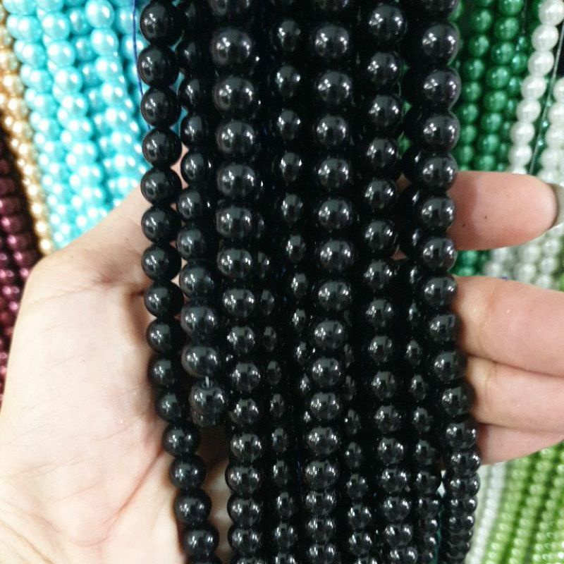 MUTIARA SINTETIS BERAT MUTIARA JAHIT 8 MM PER PACK BESAR (15 KALUNG) KUALITAS BAGUS KILAU