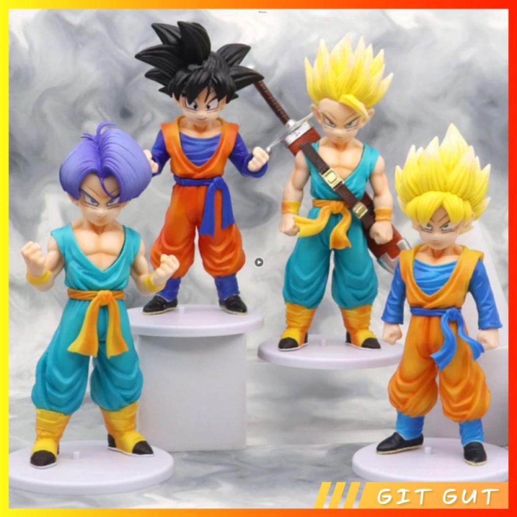 Action Figure Dragon Ball Childhood Goten Trunks Super Saiyan