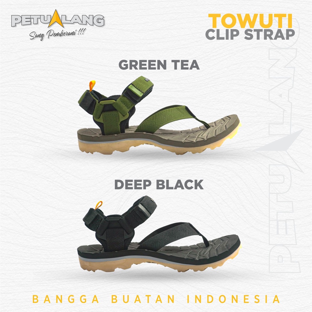 Sandal Gunung Petualang X Tuwoti Clip Strap Sendal Jepit Tali Hiking Unisex