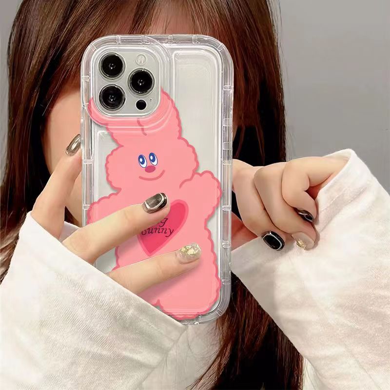 IPHONE Soft Phone Case Kompatibel Untuk Iphone14 13 11 12 Pro XS Max X Xr7 +8 Plus Casing Lucu Transparan TPU Silikon Shockproof Cover