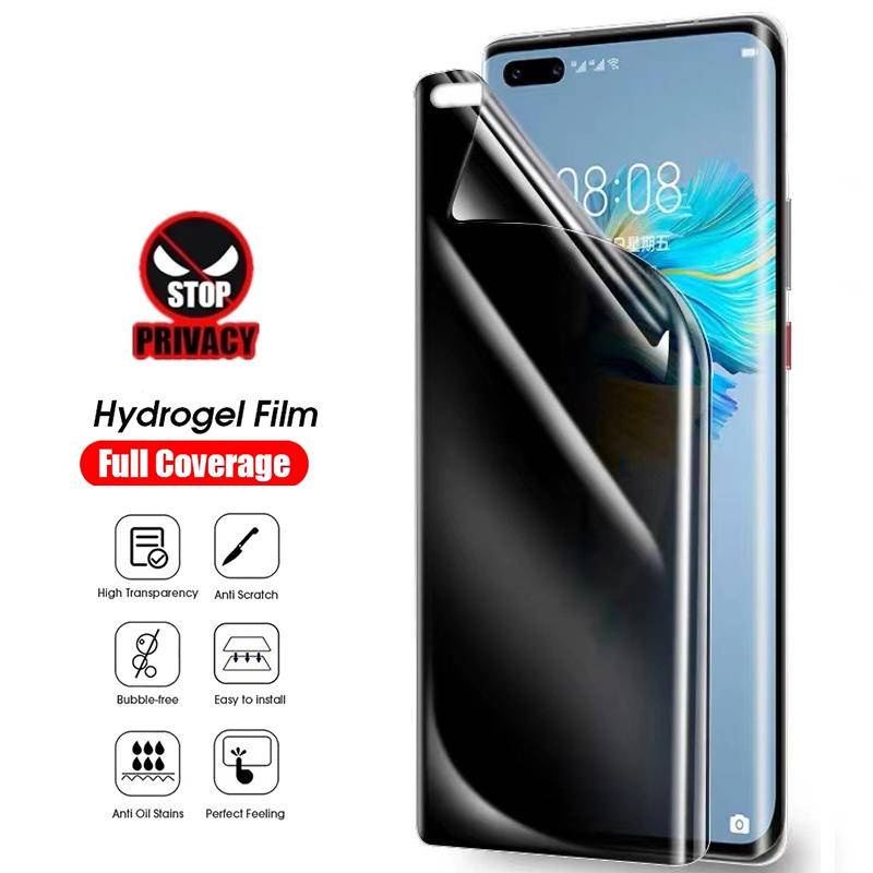 Film Hydrogel Anti Spy Untuk Huawei nova 10 9 8 7 6 4 Pro Pelindung Layar Privasi Untuk Huawei nova 10 9 8 7 SE 10Z 4E 5T 7i Y90 Film