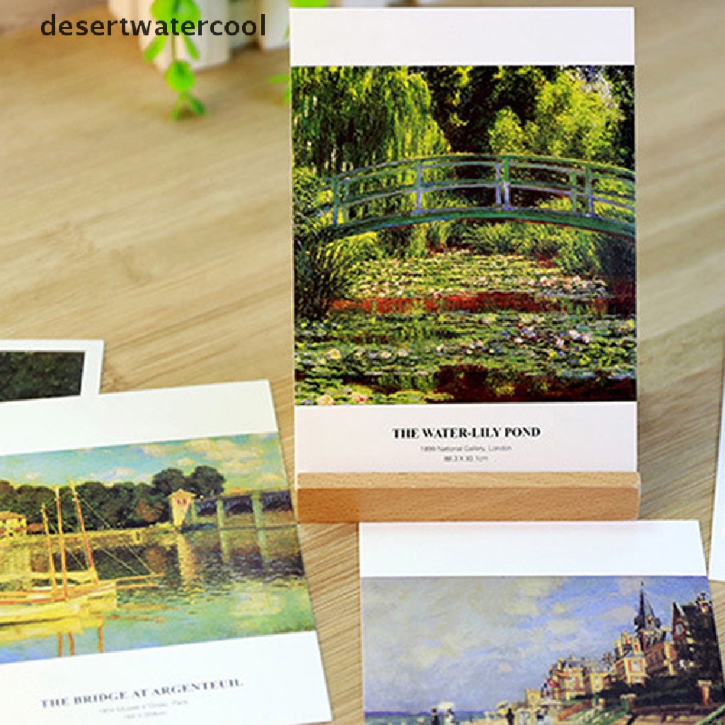 Deid 30lembar/LOT Kartun Claude Monet Postcard vintage Paings Greeg Card Martijn