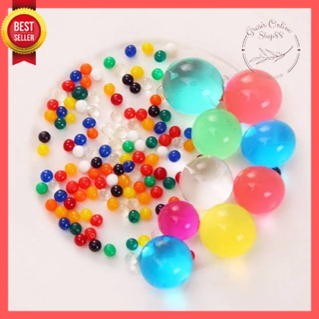 GOS -D414- Mainan Jelly Waterbeads &amp; Animal Grow - Hydrogel Water Beads - Mainan Montessori Sensory Play