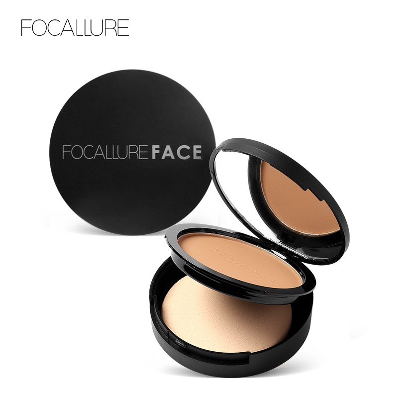 FOCALLURE Oil-control Flawless Pressed Powder-Matte Bedak Padat