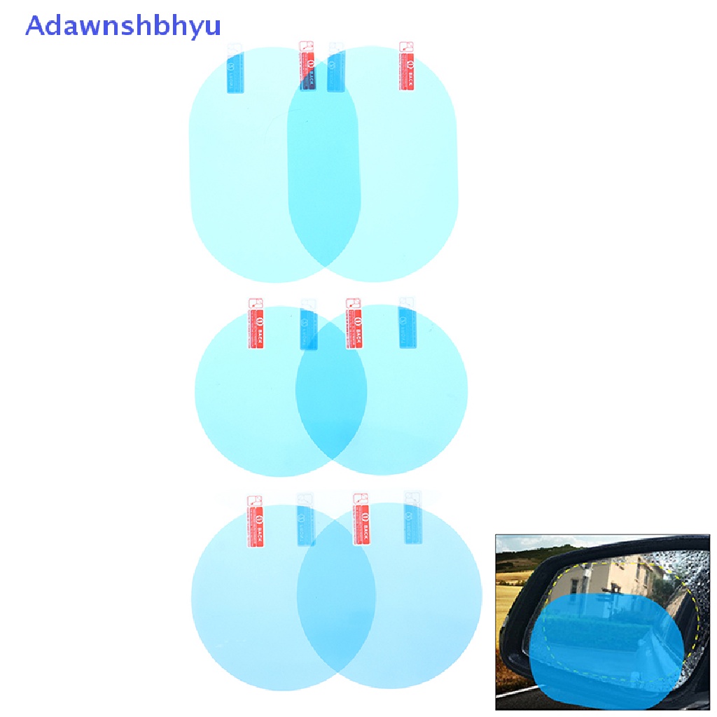 Adhyu 2PCS Stiker Kaca Spion Mobil Anti Hujan Film Pelindung Anti Kabut Pelindung Rain Shield ID