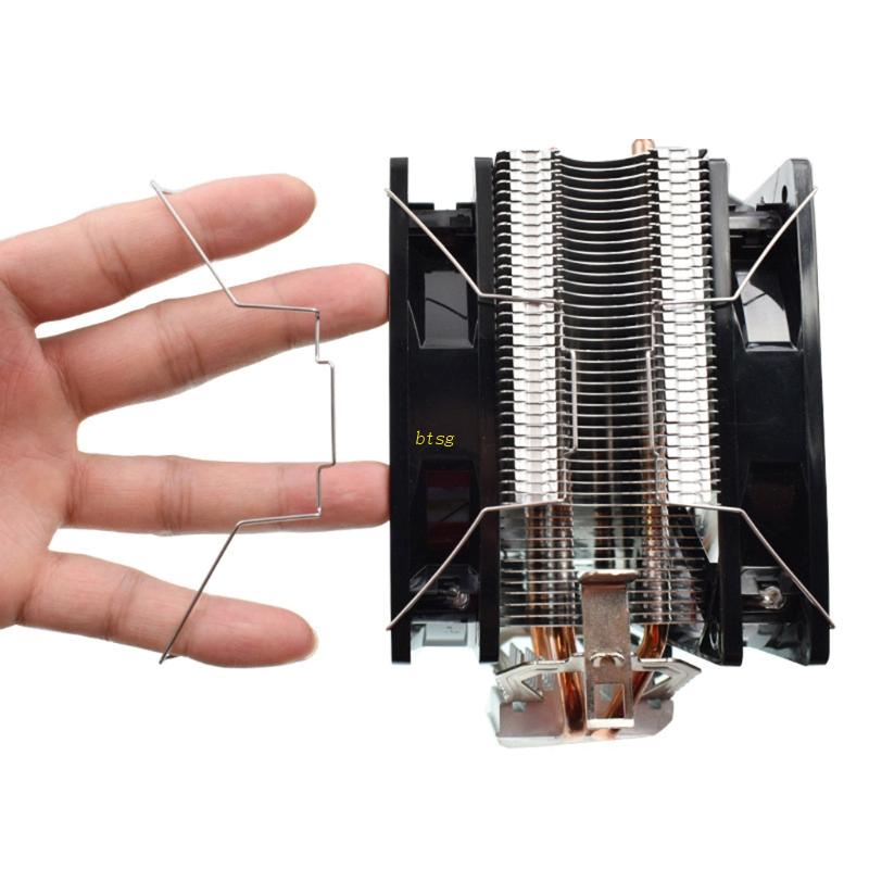 Bt Klip Kipas Pendingin CPU Komputer Bracket Gesper Pengikat Kawat Stainless Steel