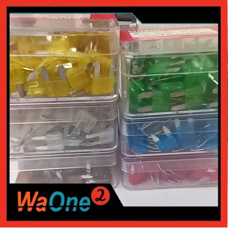 Satu Box Sikring Tancap Mini Isi 100 pcs Sekring Kecil Fuse Blade Mini