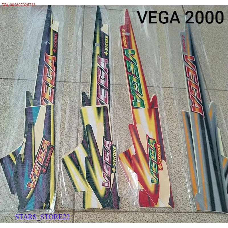 (ORI) Striping Yamaha Vega 2000 2001 stiker bodi motor vega lama KUALITAS ORIGINAL PABRIK