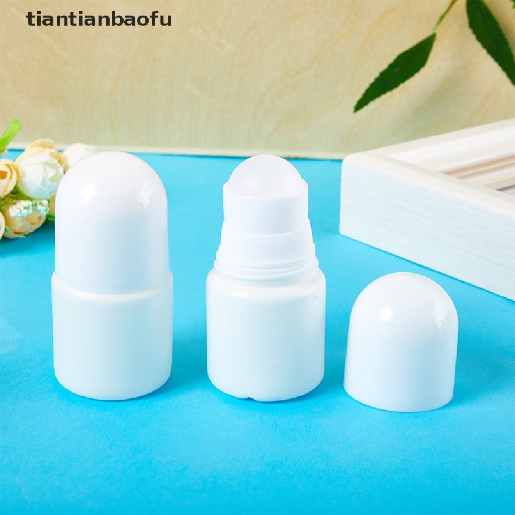 [tiantianbaofu] 5pcs 30ml Botol Roll on Plastik Kosong Obat Isi Ulang Butik