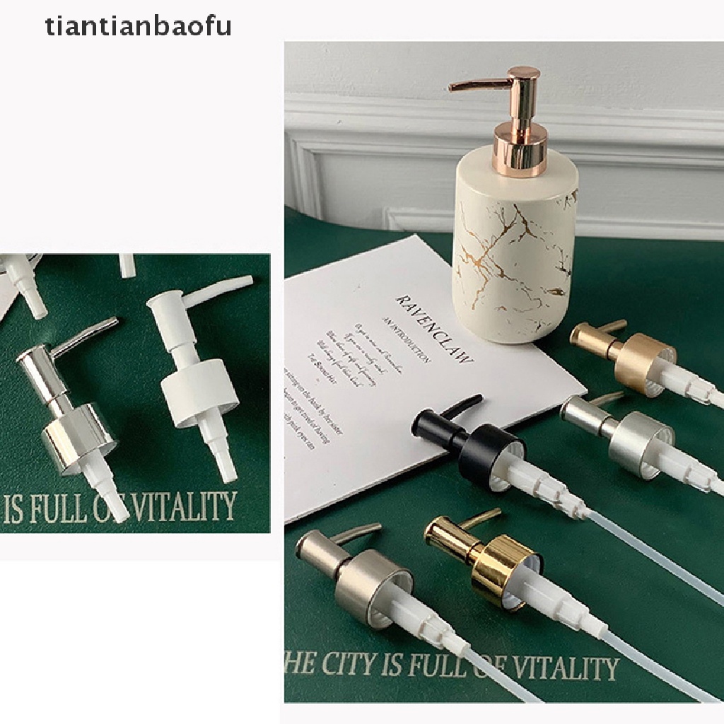 [tiantianbaofu] Diy Soap Pump Dispenser Lotion Cair Pengganti Kepala Jar Tabung 28benang Standard Pump Cap Tutup Dispenser Sabun Cair Butik