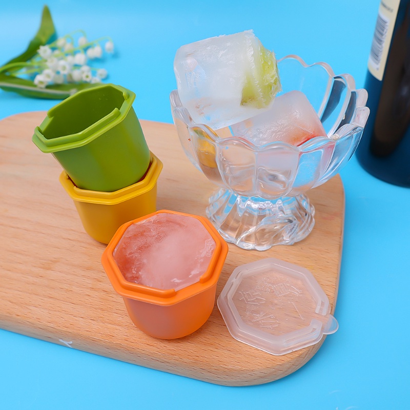 Easy Ice Mold Polygonal Pressing Ice Lattice/Bars Cocktail Whiskey Drink Quick Freezer DIY Alat Cetakan Pembuat Es