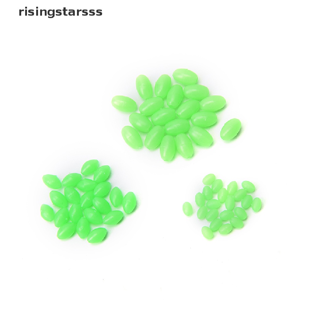 Rsid Span-new 100X Glow Beads Rigs Membuat Manik-Manik Memancing Bercahaya Lembut Berbentuk Oval 5mm /8mm /10mm Jelly