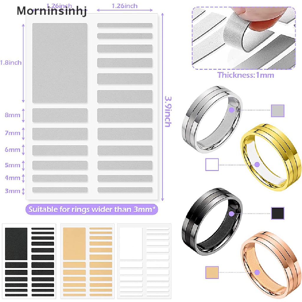 Mornin Ring Size Adjuster Invisible Stiker Untuk Cincin Longgar Resizer Reducer Alat Perhiasan id