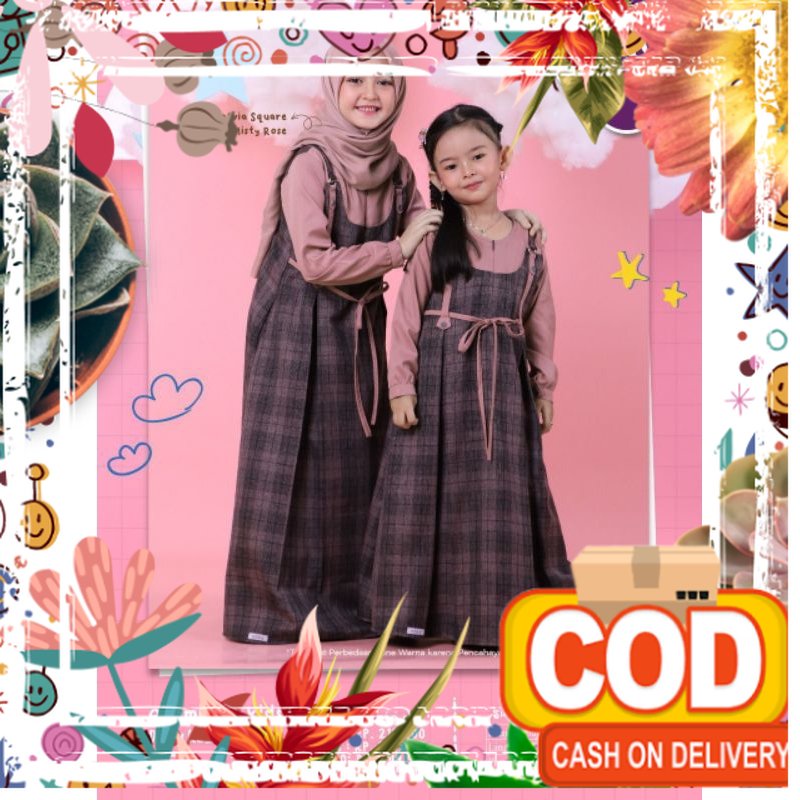 GAMIS AYUMI 220 KIDS DUSTY ROSE BY ETHICA / GAMIS ANAK TERBARU SIZE 4-5 TAHUN / new model