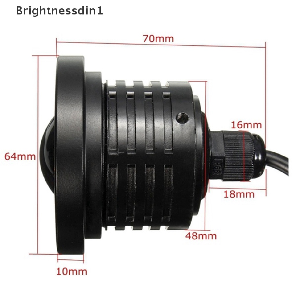 [Brightnessdin1] 2.5 ''15W Mobil Putih COB LED Proyektor Angel Eyes Biru Ring DRL Fog Light Lamp Butik