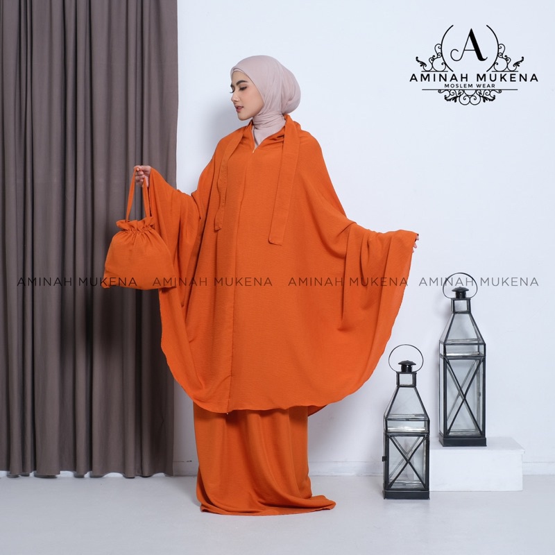 Limited Mukena Dewasa Mukena Lesti Crinkle Airflow 3In1 Super Jumbo Mukena Terkini C55 / Mukenah Jum
