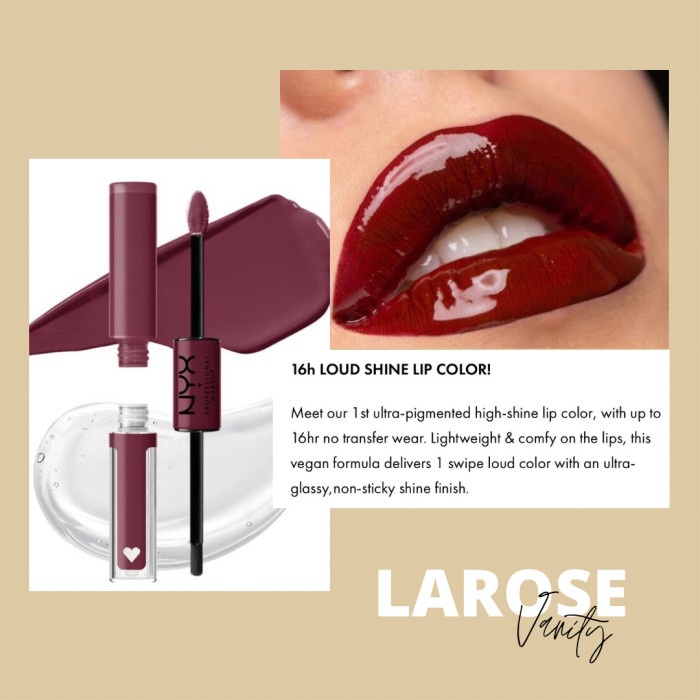 ✿ BISA COD✿ NYX SHINE LOUD HIGH SHINE PRO PIGMENT LIP COLOR - NEVER BASIC