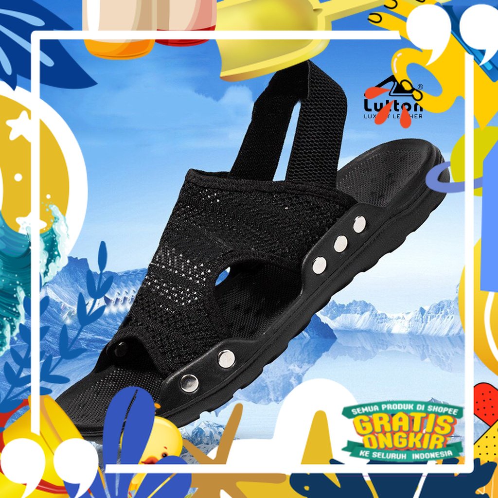LUTTON - SANDAL SLOP RAJUT IBADAH UMROH & HAJI - SANDAL SLOP RAJUT MASA MUDA - SANDAL SLOP RAJUT MAS
