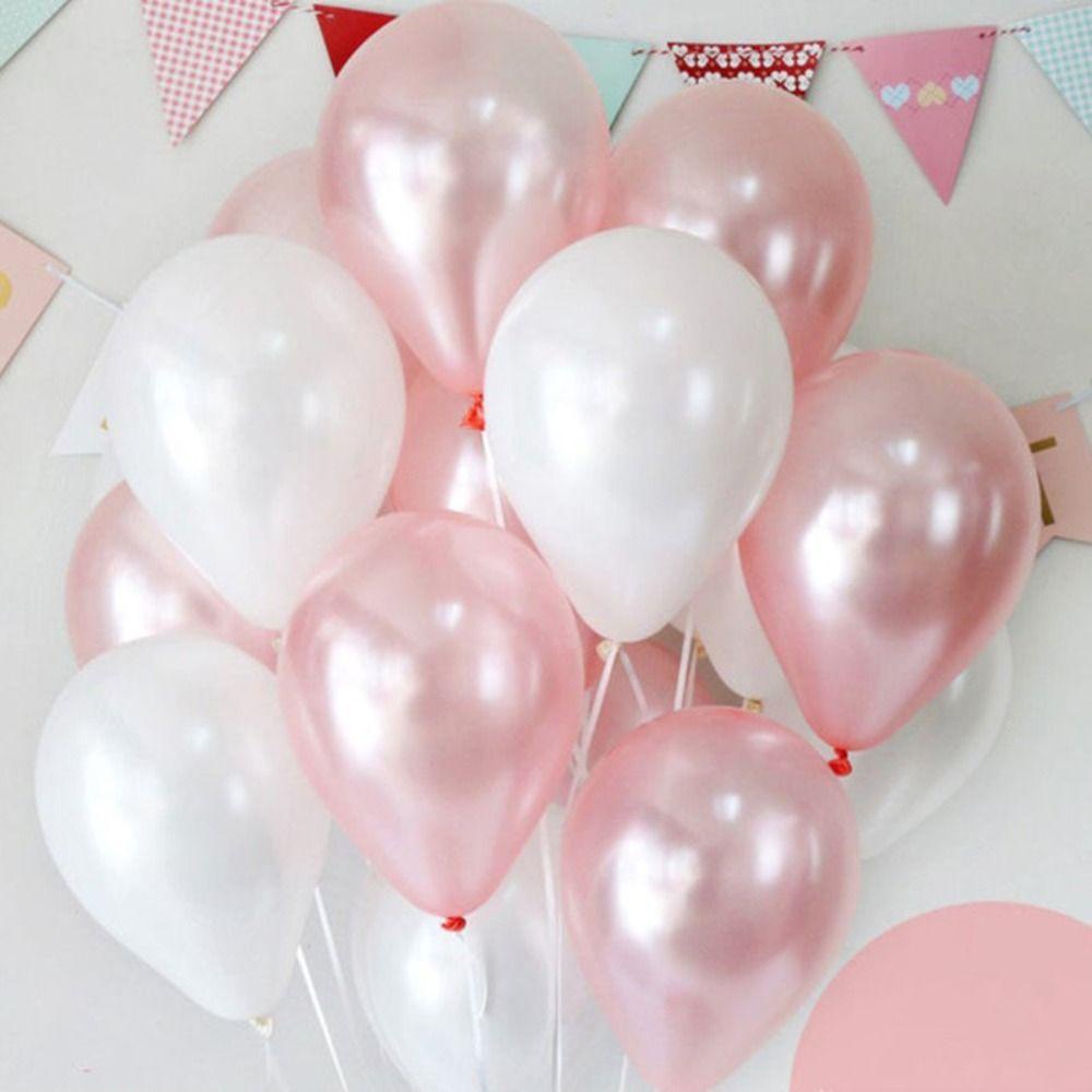 [Elegan] Balon Putih Murni Pembukaan Perayaan Festival Ulang Tahun Kreatif Indah Happy Tema Mainan Anak