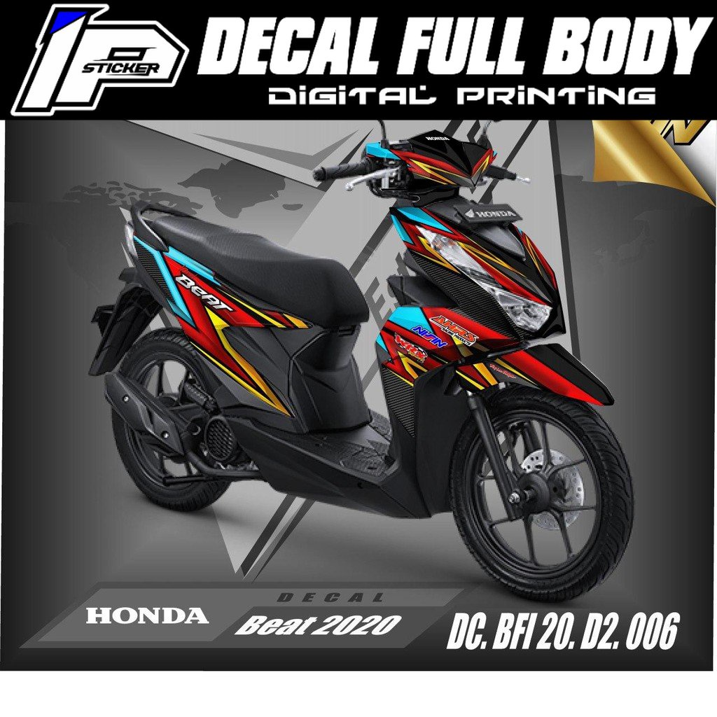 Decal Stiker Motor BEAT ISS, Deluxe, Street Full Body - Dekal Beat 2020 - 2021 Desain 006