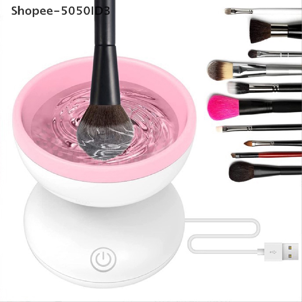 [HOT] Mesin Brush Cleaner Makeup Dengan USB Charging Alat Pembersih Kuas Kosmetik [ID]