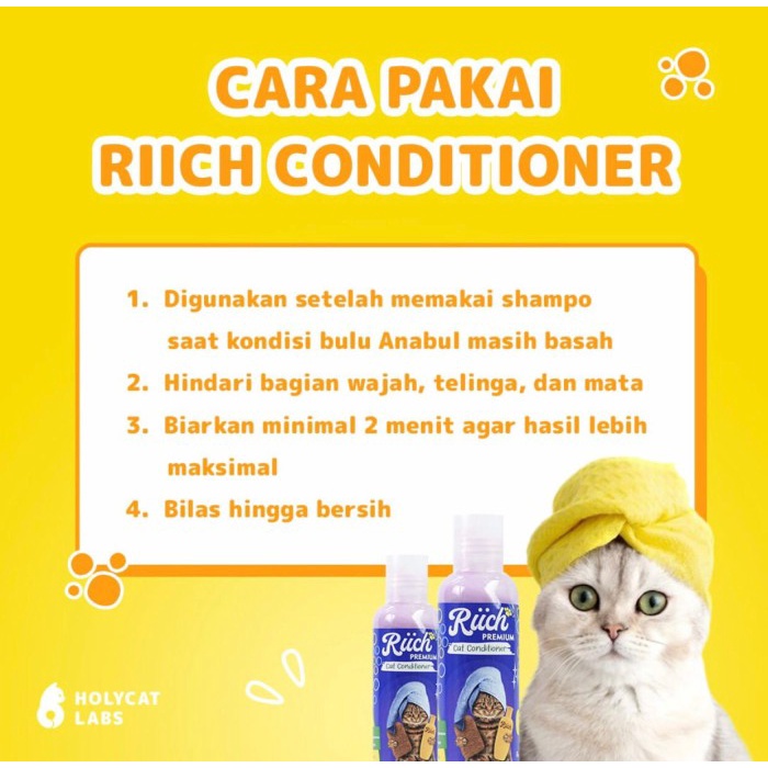 Rich Shampo Kucing Anti Kutu, Jamur 100ml