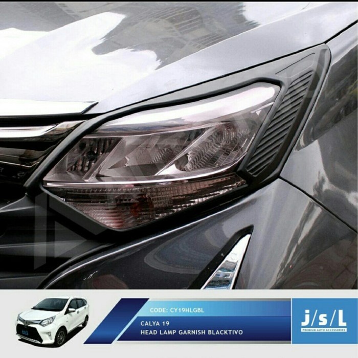Garnish Depan Calya Dan Sigra 2019-2023 Head Lamp Garnishh Hitam Doff - KHAIRUN Variasi mobil