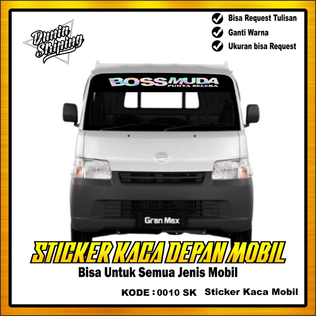 STIKER CUTING KACA DEPAN MOBIL/GRANDMAX