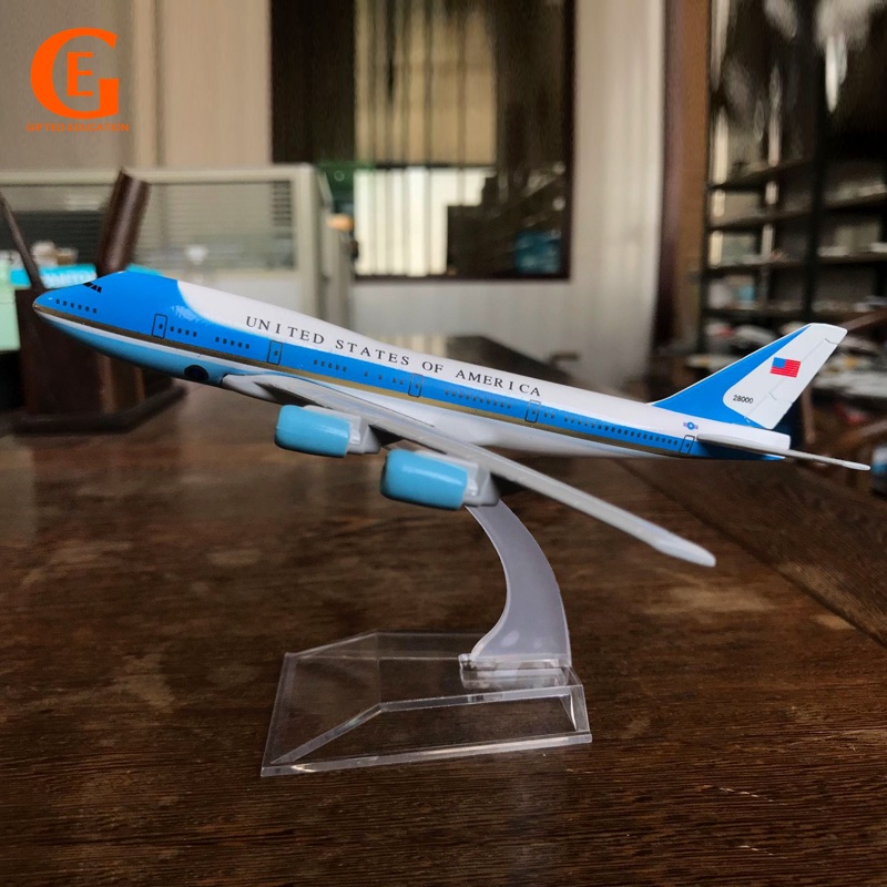 Amerika Serikat Boeing 747model Pesawat Diecast Metal B747 Pesawat Mainan Pesawat