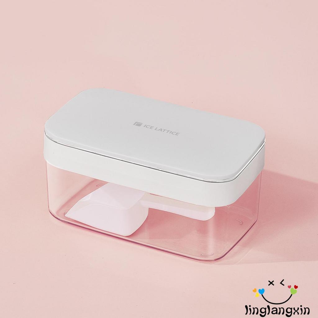 Llx-nampan Bola Es Batu Wadah Penyimpanan Box Holder Bin Cube Mold Easy-Release