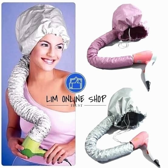 Tudung Bonnet Pengering Rambut Cap Soft Hood Hair Dryer ORIGINAL ASLI