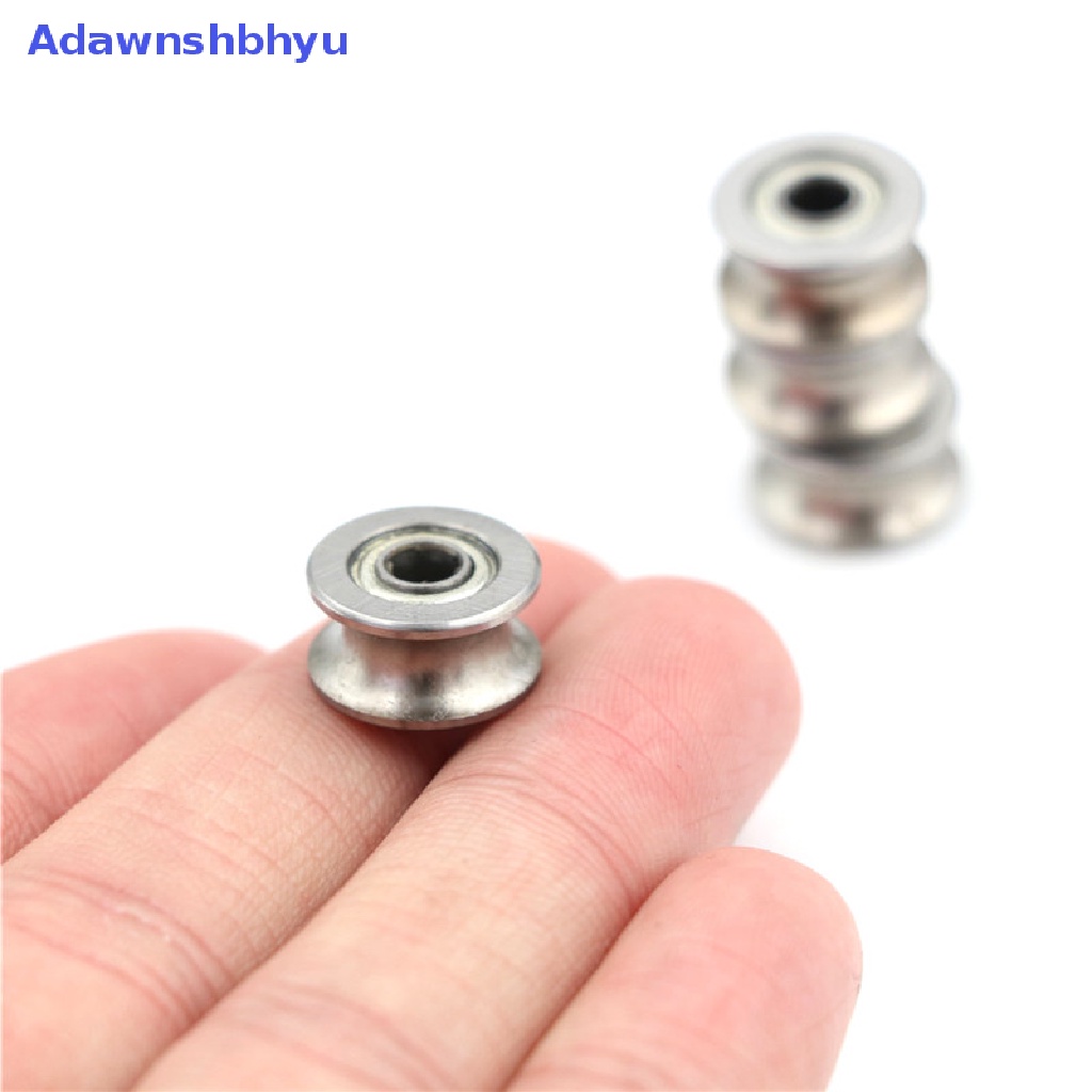 Adhyu 4PCS 4*13*7MM 624UU HCS U Groove Guide Pulley Rail Ball Bearings Roda ID