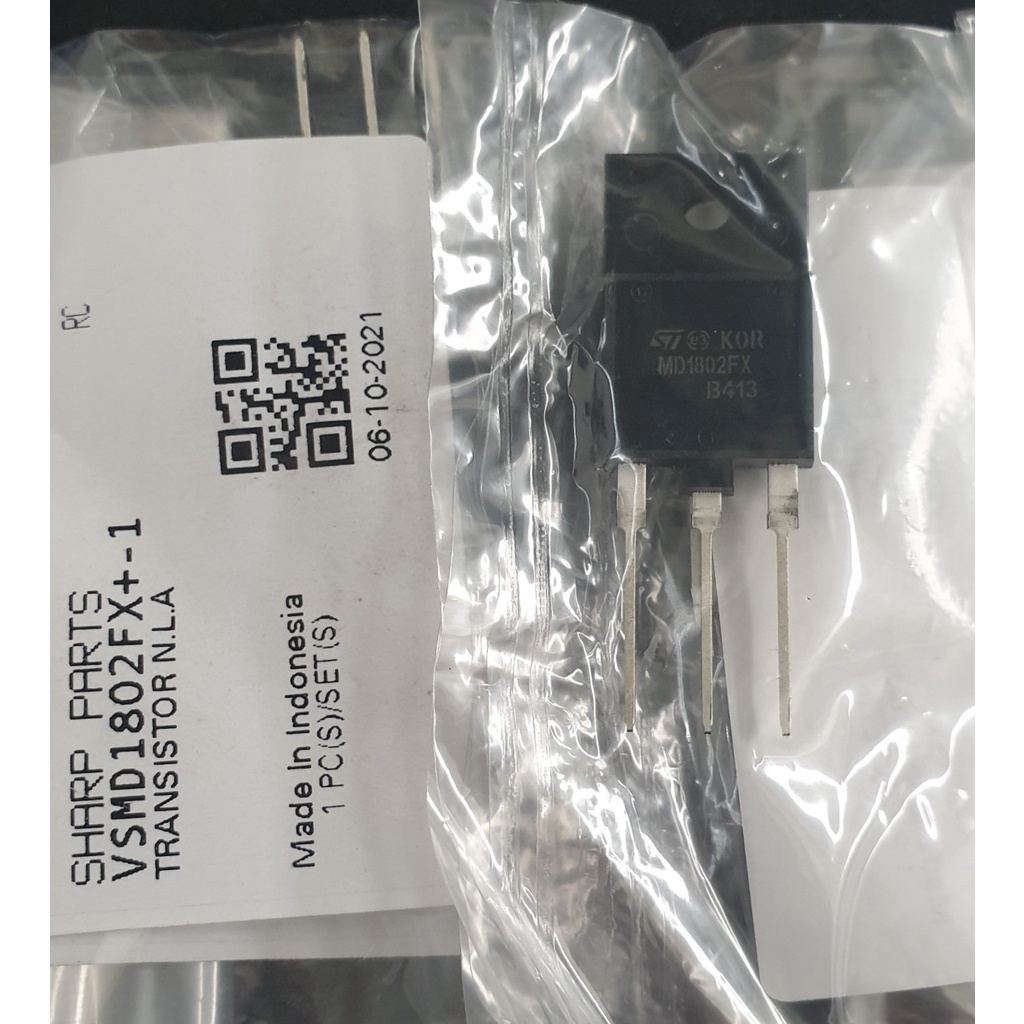 Transistor MD1802FX MD1802 MD 1802 FX High Voltage NPN 1500V 10A 57W Original
