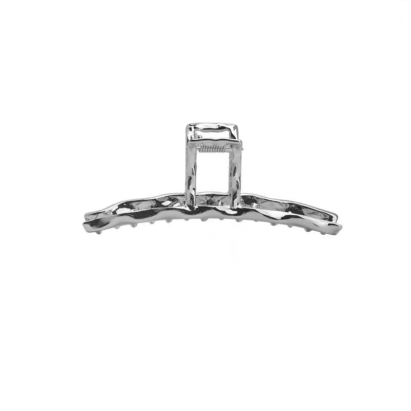 Klip Penggenggam Logam Klip Rambut Plat Kepala Belakang Perempuan Besar2023Klip Hiu Rasa Desain niche Baru