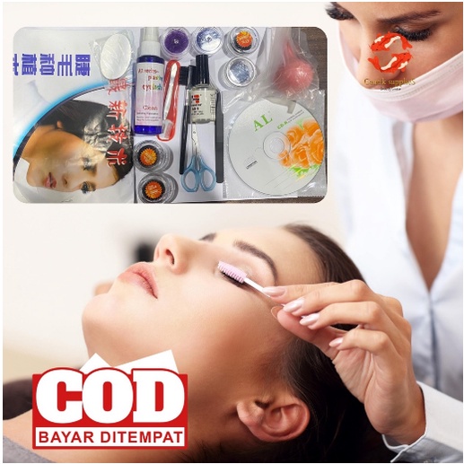 PAKET Belajar Usaha Eyelash Extension + 1 BOX BULUMATA HIJAU