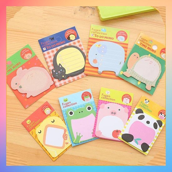 

Sticky Notes Post It Motif Karakter Hewan Lucu Kertas Catatan Memo - RANDOM MOTIF