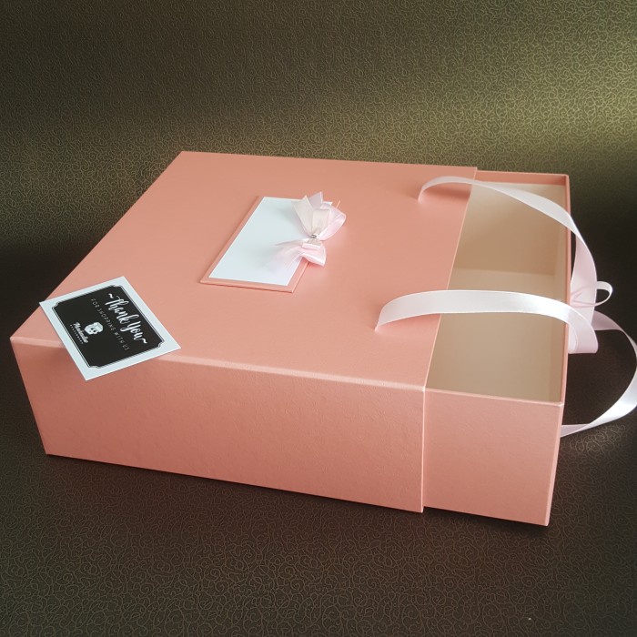 

⭐BISA COD⭐ Kotak kado gift box hampers dus hadiah packaging tas 30x27x10cm - Sliding Tas, Inner Light