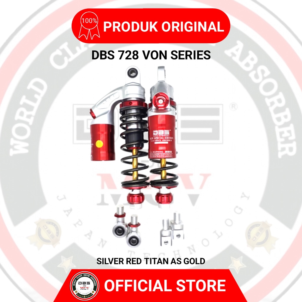 [ BISA COD ] Shock Tabung DBS 728 VON SERIES YAMAHA AEROX 155 NEW NMAX 155 2020 UP