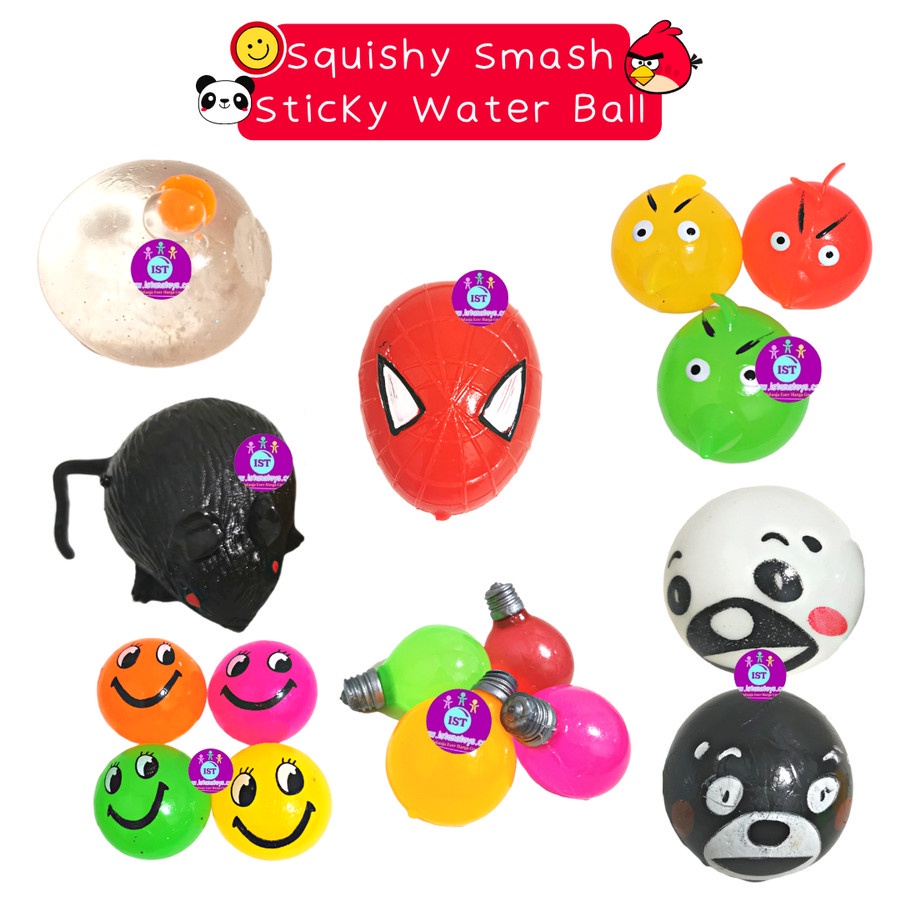 Mainan Squishy Splat Toy Bola Pencet Banting Anti Stress Ball Karakter